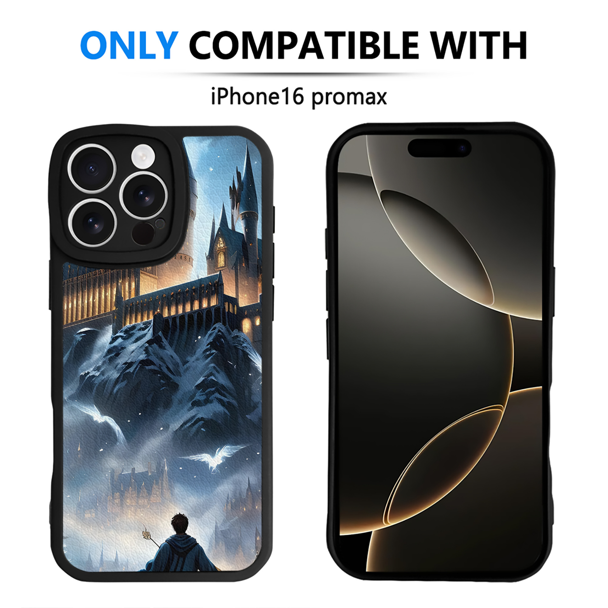 （画像用） Harry Potter ハリー・ポッターシリーズ 【iPhone 16シリーズ対応】シリコンスマホケース（レザー調） 材質：シリコン